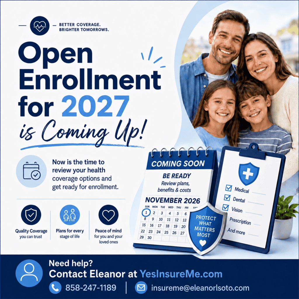 2027 Health Insurance Open Enrollment begins November 1